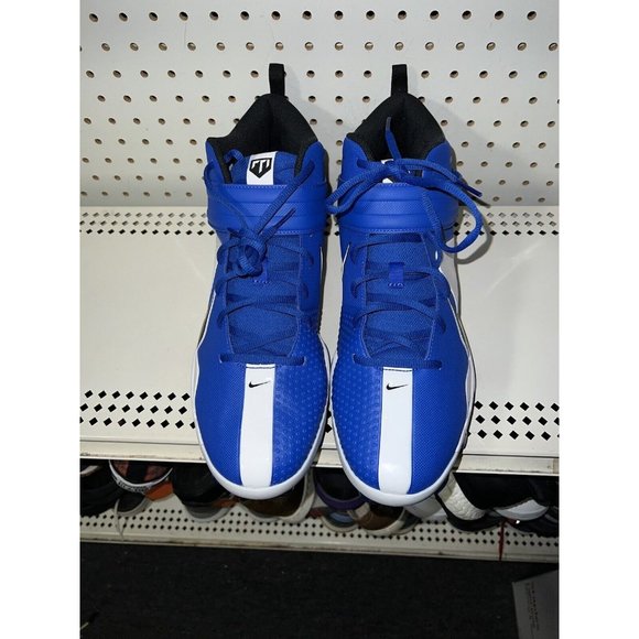 Nike Force Trout 7 Pro MCS Mens Molded Baseball Cleats Size 15 Royal Blue White - Picture 4 of 8